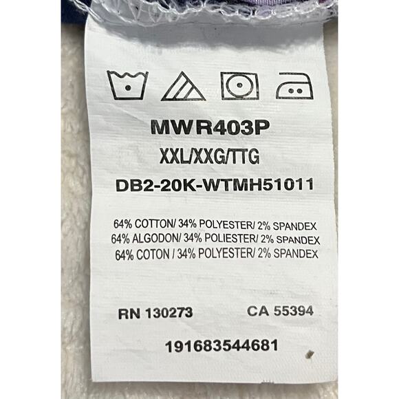 WRANGLER LONG SLEEVE WESTERN SHIRT, MENS, XXL, GREY LAVENDER WHITE PLAID - Picture 11 of 12